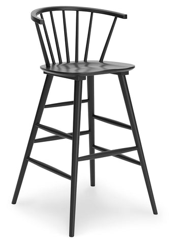 Otaska - Black - Tall Barstool (Set of 2) - Premium Stool Sets from Signature Design by Ashley® - Just $427.35! Shop now at brett interiors