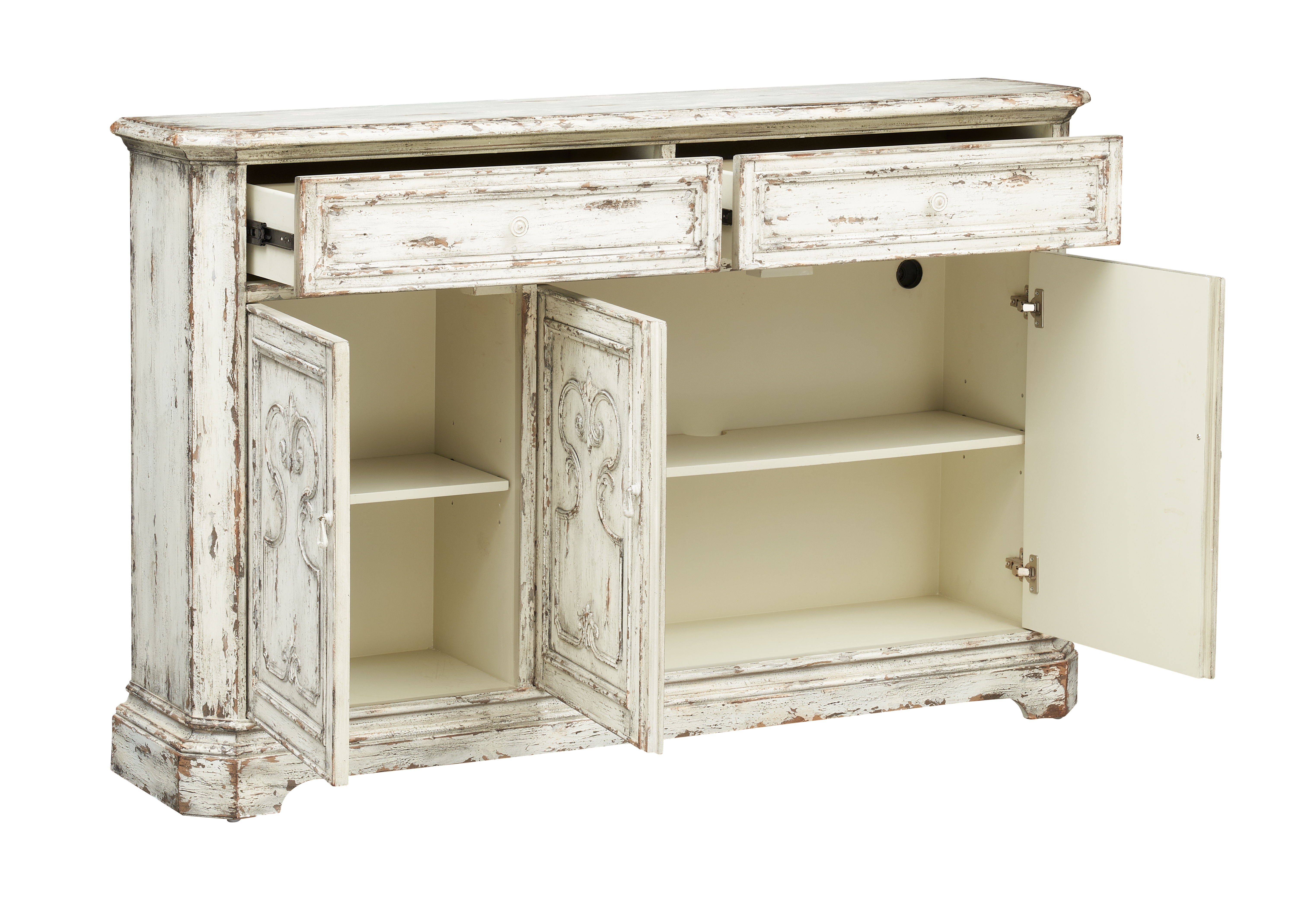 Earl - Three Door Two Drawer Credenza - Outsider Vintage Cream - Premium Credenzas from Coast2Coast Home - Just $4125! Shop now at brett interiors