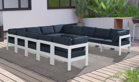 Nizuc - Outdoor Patio Modular Sectional 12 Piece - Navy - Premium Stationary Sectionals from Meridian Furniture - Just $10750! Shop now at brett interiors