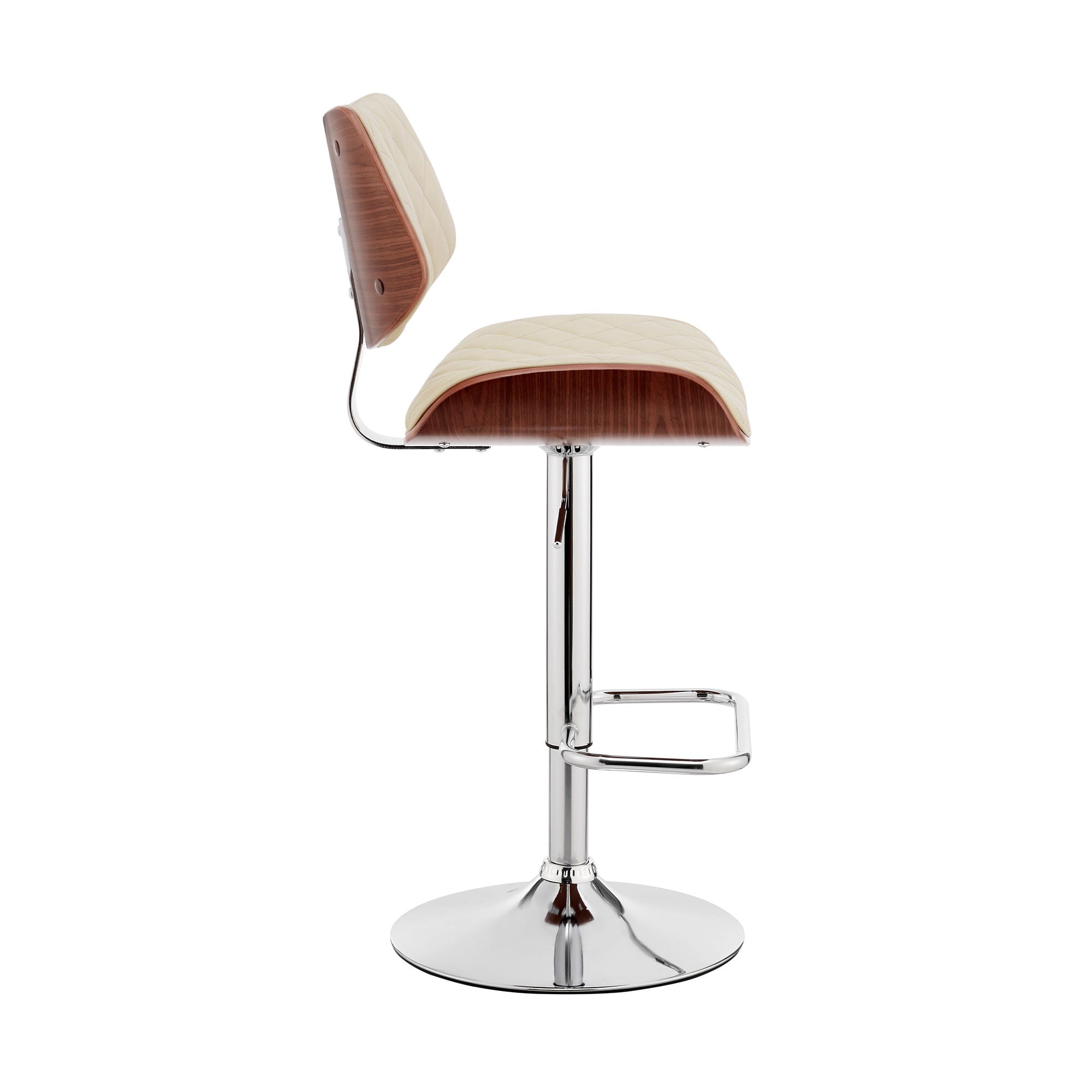 Leland - Adjustable Bar Stool - Premium Adjustable Height from Armen Living - Just $250! Shop now at brett interiors