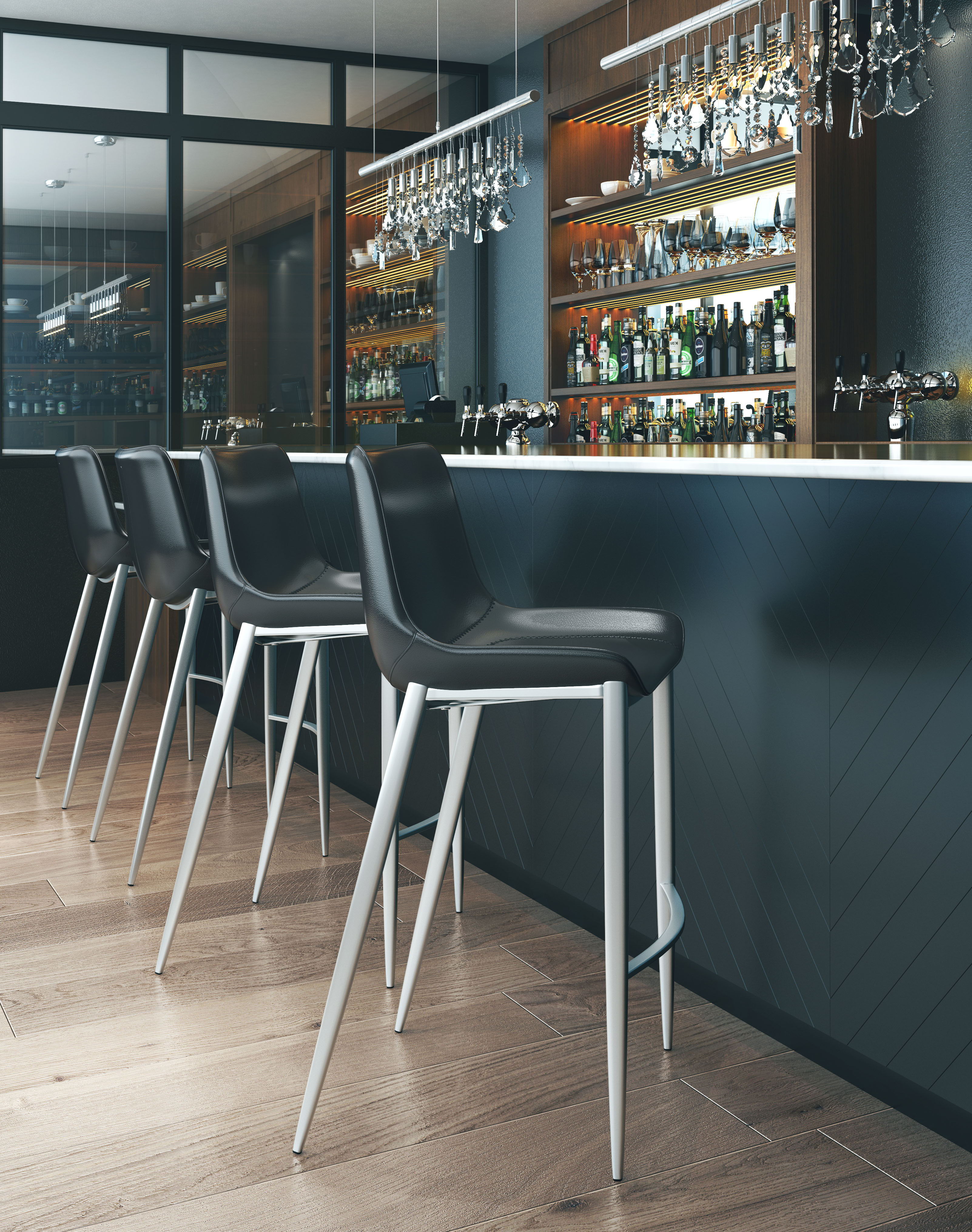 Magnus - Bar Chair (Set of 2) - Premium Chair Sets from Zuo Modern - Just $1600! Shop now at brett interiors