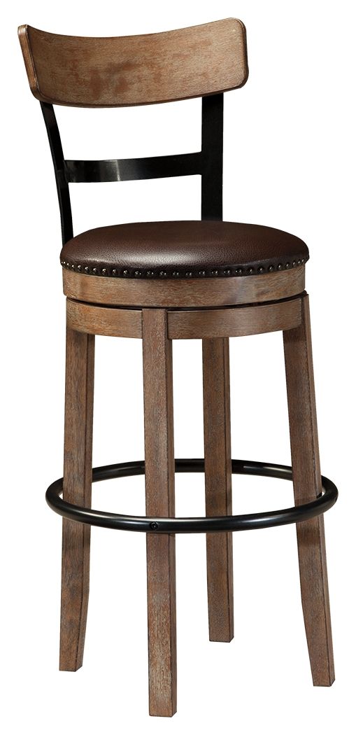 Pinnadel - Swivel Barstool - Premium Counter Height (24"-27") from Ashley Furniture - Just $254.10! Shop now at brett interiors