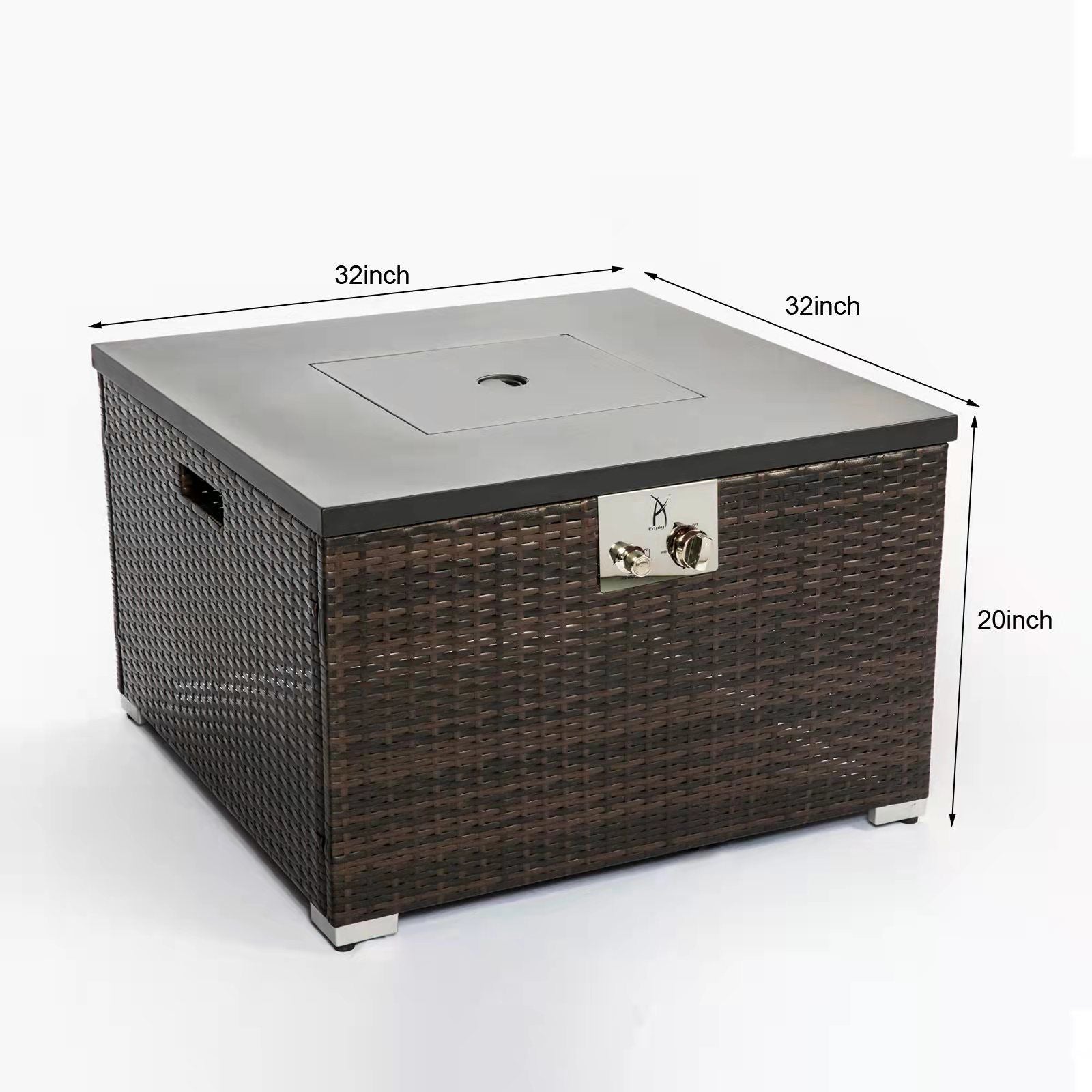 Outdoor Rectangle Fire Pit Table And Propane Tank Cover - Premium Fire Pits from AS Outdoor Heating - Just $163! Shop now at brett interiors