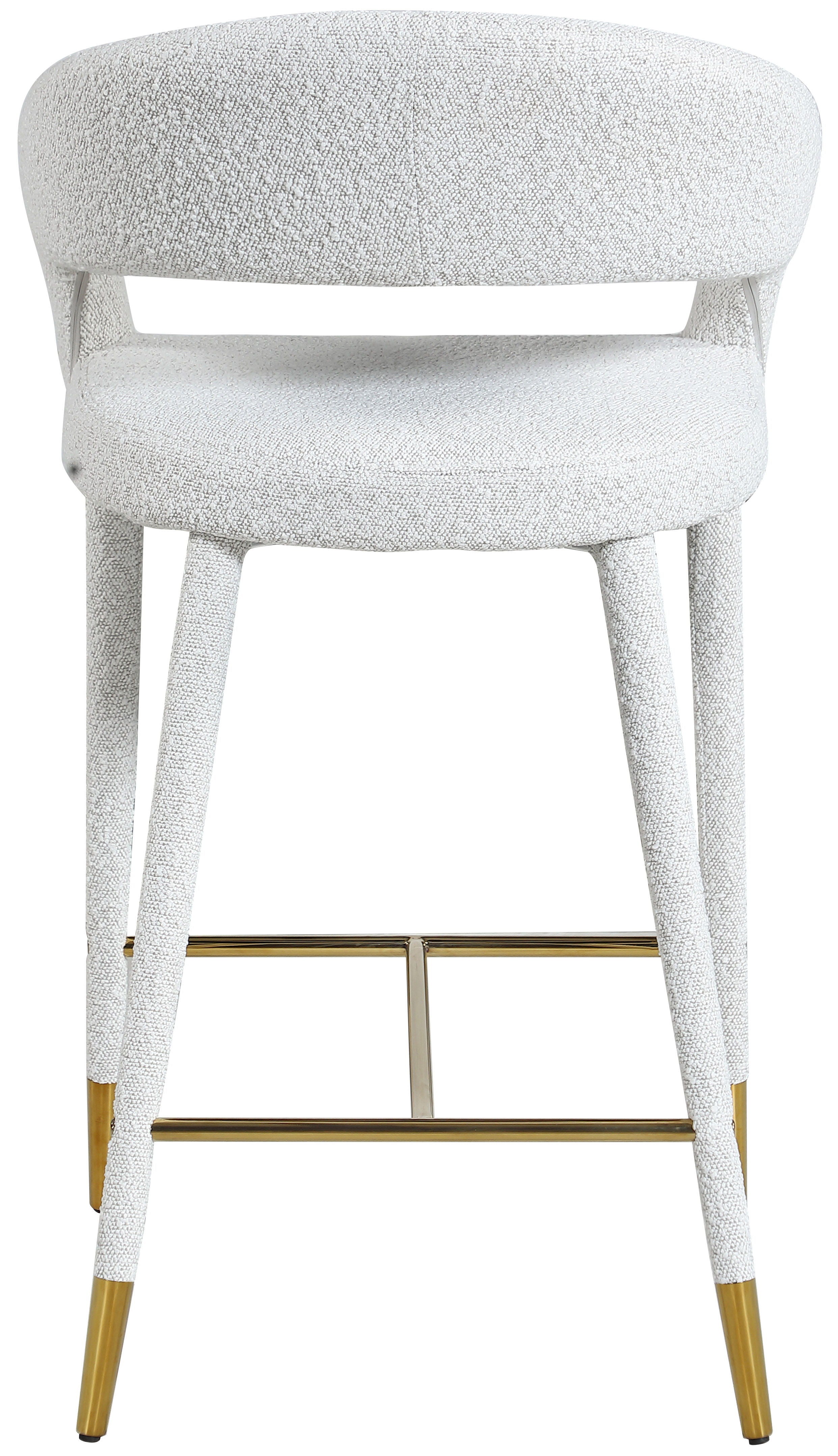 Destiny - Stool - Cream - Fabric - Premium Adjustable Height from Meridian Furniture - Just $575! Shop now at brett interiors