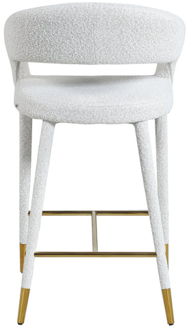 Destiny - Stool - Cream - Fabric - Premium Adjustable Height from Meridian Furniture - Just $575! Shop now at brett interiors