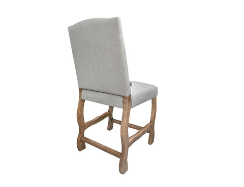 Marquez - Upholstered Stool - Two Tone Light Brown - Premium Counter Height (24"-27") from International Furniture Direct - Just $390! Shop now at brett interiors