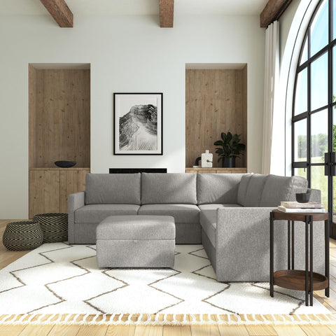 Flex - Sectional, Storage Ottoman - Premium Stationary Sectionals from Homestyles - Just $11247.50! Shop now at brett interiors