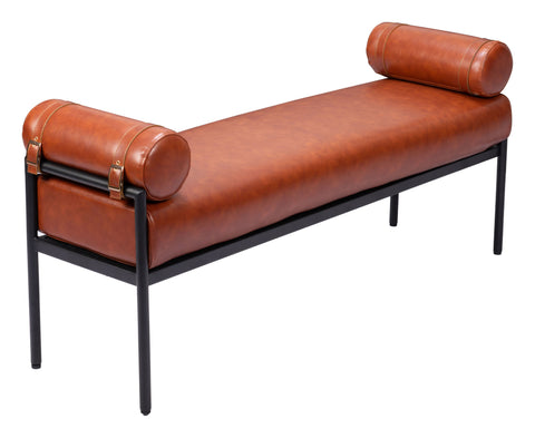 Barrow - Bench - Brown - Premium Upholstered Benches from Zuo Modern - Just $1100! Shop now at brett interiors