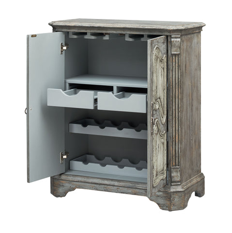 Wyatt - Two Door Wine Cabinet - Kraven Two Tone - Premium Wine Cabinets from Coast2Coast Home - Just $2887.50! Shop now at brett interiors