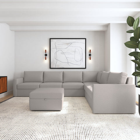 Flex - Sectional with Standard Arm and Storage Ottoman - Premium 2 Piece Living Room Sets from Homestyles - Just $11247.50! Shop now at brett interiors