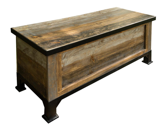 Antique Gray - Trunk - Gray / Brown - Premium Trunks from International Furniture Direct - Just $497.50! Shop now at brett interiors