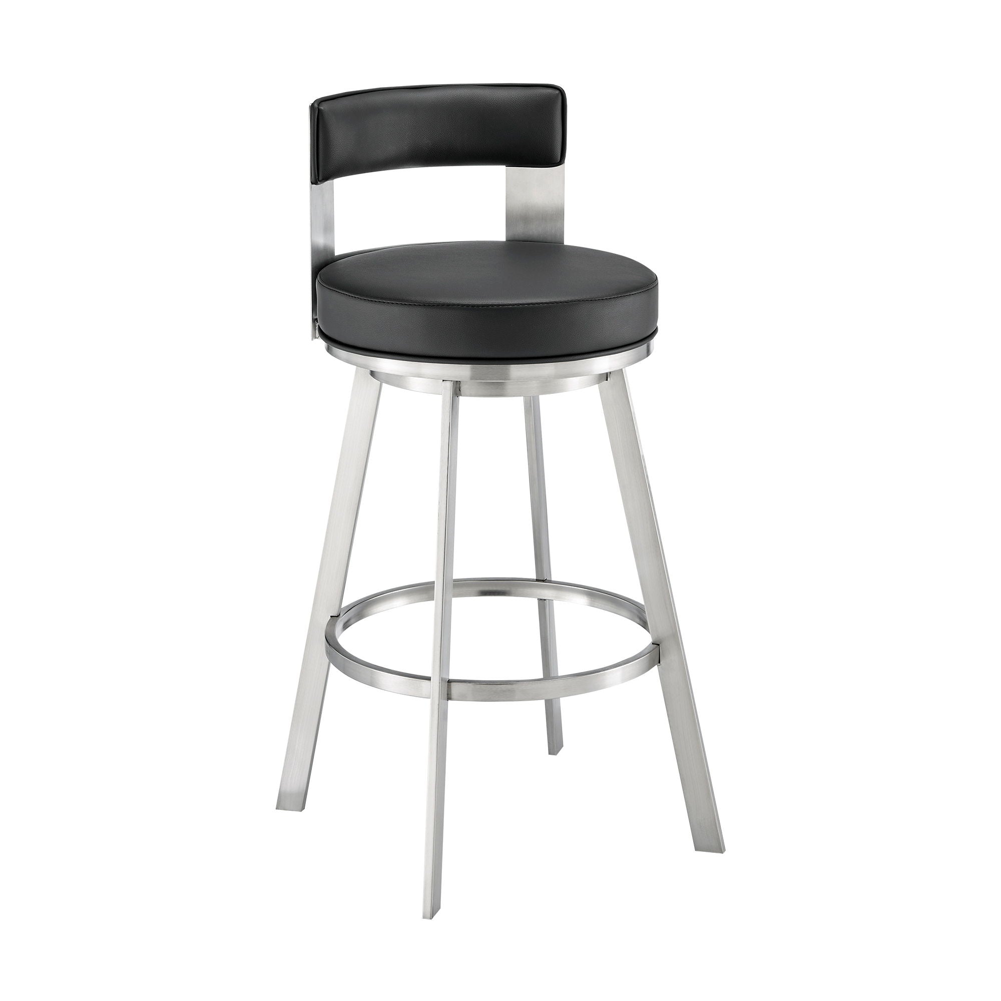 Flynn - Swivel Bar Stool -  Brushed Steel Armen Living