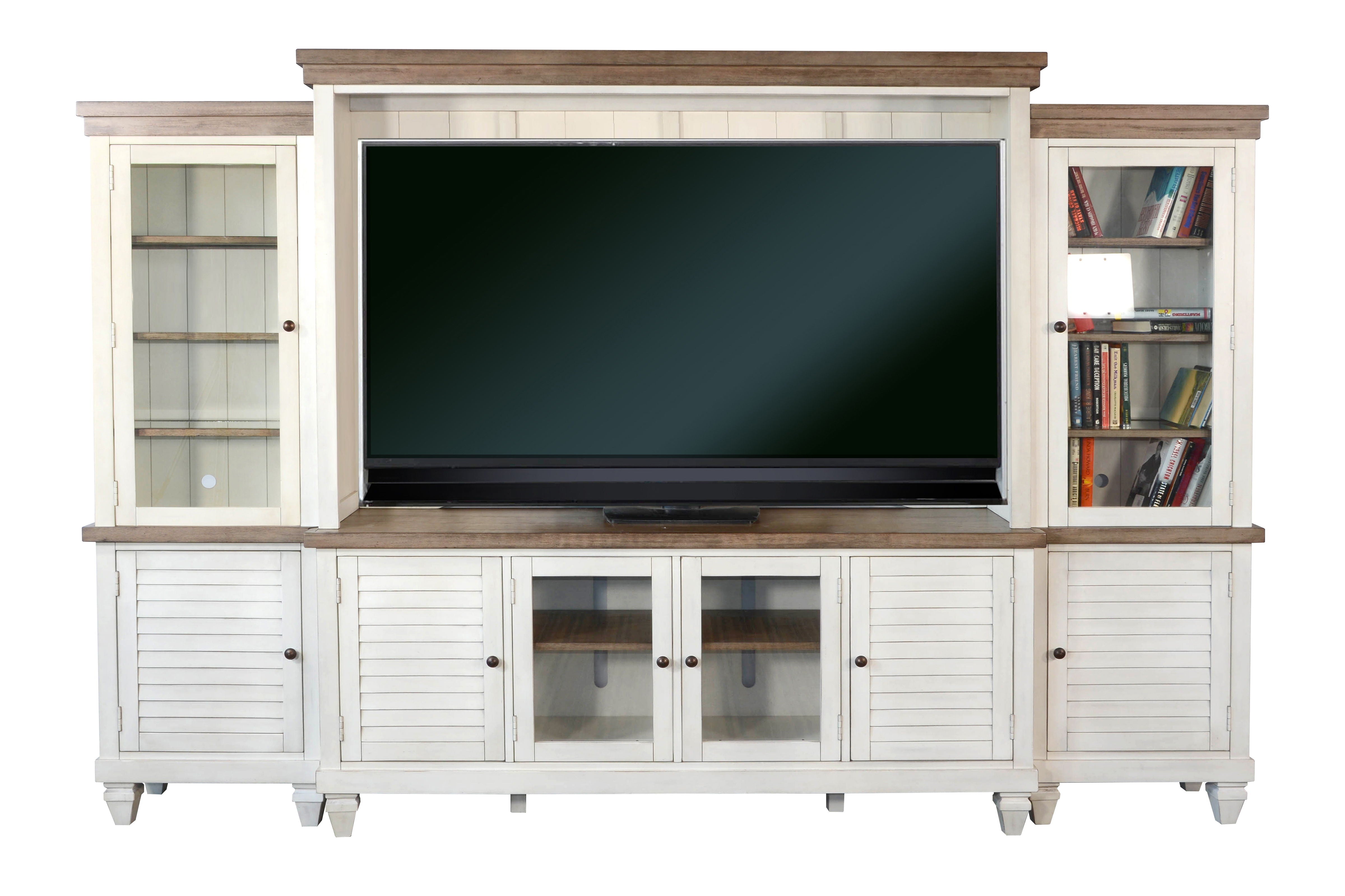 Pasadena - 119" Entertainment Wall - White - Premium Entertainment Centers from Sunny Designs - Just $4095! Shop now at brett interiors