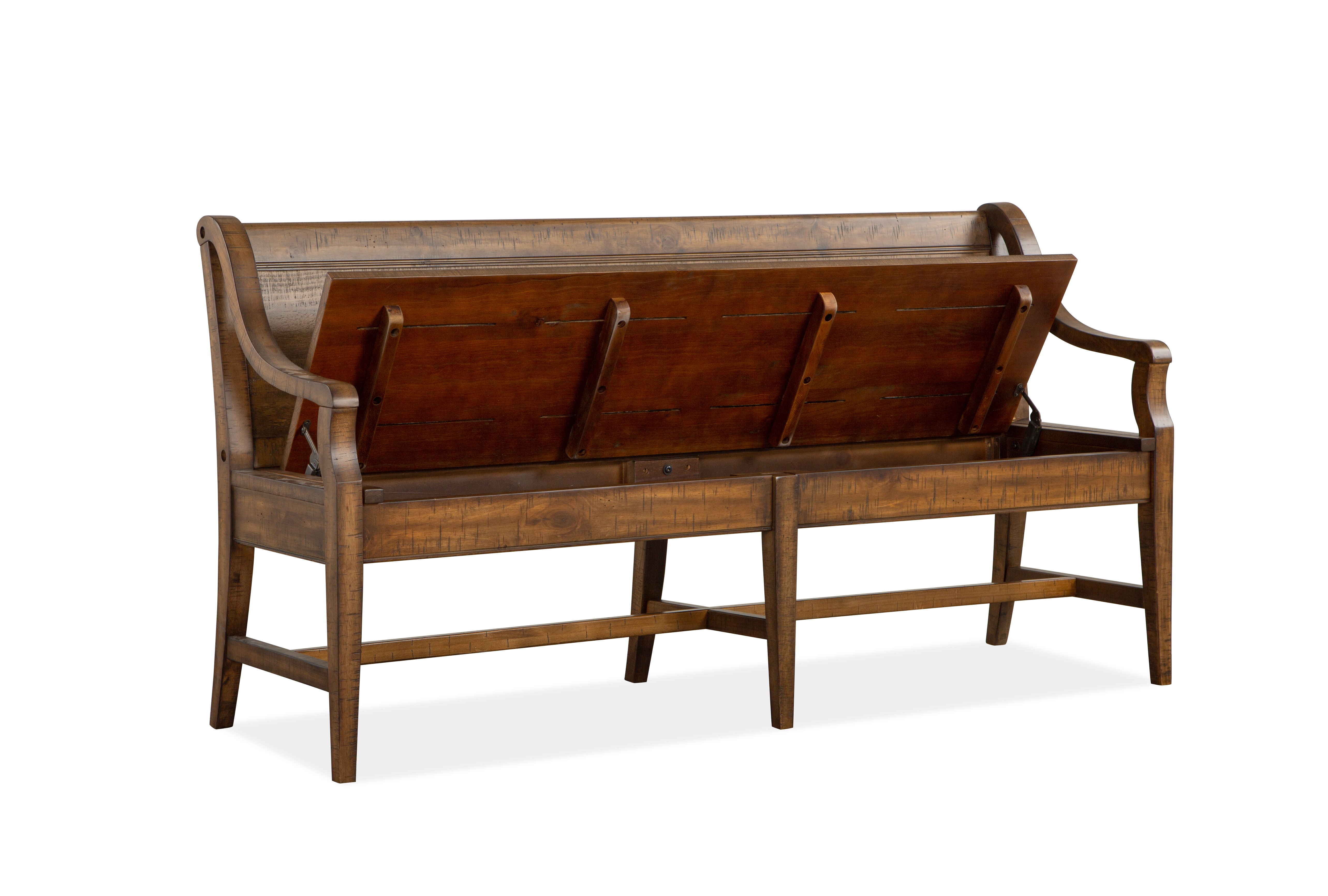 Bay Creek - Bench With Back - Toasted Nutmeg - Premium Dining Benches from Magnussen Furniture - Just $922.50! Shop now at brett interiors