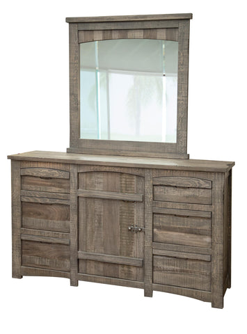 San Antonio - Mirror - Dark Gray - Premium Bedroom Mirrors from International Furniture Direct - Just $312.50! Shop now at brett interiors