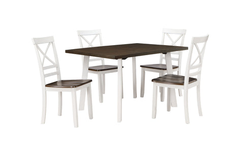 Ivy Lane - 5 Piece Dining Set (Table & 4 Chairs) - Buttermilk - Premium 5 Piece Dining Room Sets from New Classic - Just $497.50! Shop now at brett interiors