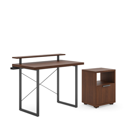 Merge - Desk with Monitor Stand - Premium Computer Desks from Homestyles - Just $777.48! Shop now at brett interiors