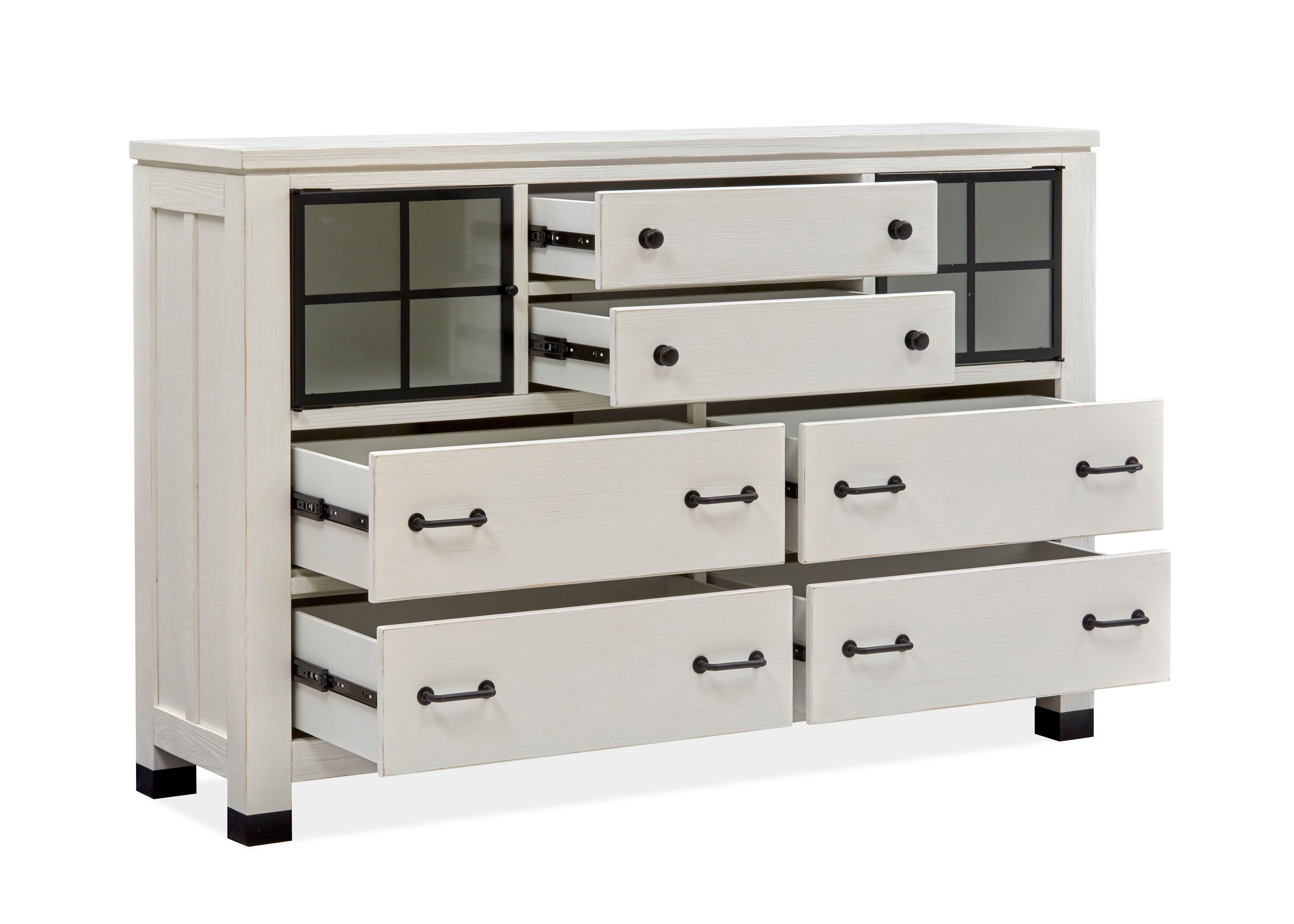 Harper Springs - Door Dresser - Silo White - Premium Dressers from Magnussen Furniture - Just $1709! Shop now at brett interiors