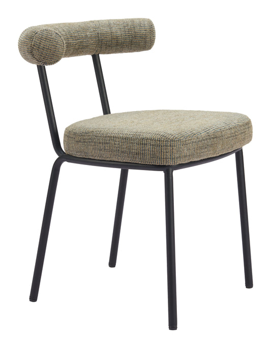 Kede - Dining Chair - Green Tweed - Premium Side Chairs from Zuo Modern - Just $1000! Shop now at brett interiors