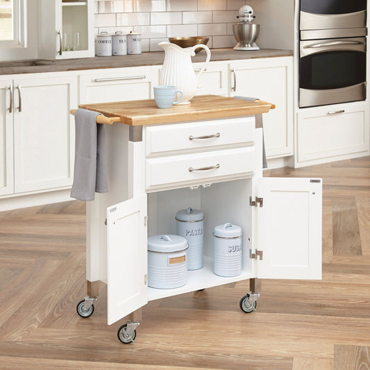 Dolly Madison - Kitchen Cart - Wood - Off-White - Premium Islands & Carts from Homestyles - Just $894.98! Shop now at brett interiors