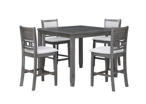 Gia - Square Counter Table Set - Premium 5 Piece Dining Room Sets from New Classic - Just $597.50! Shop now at brett interiors