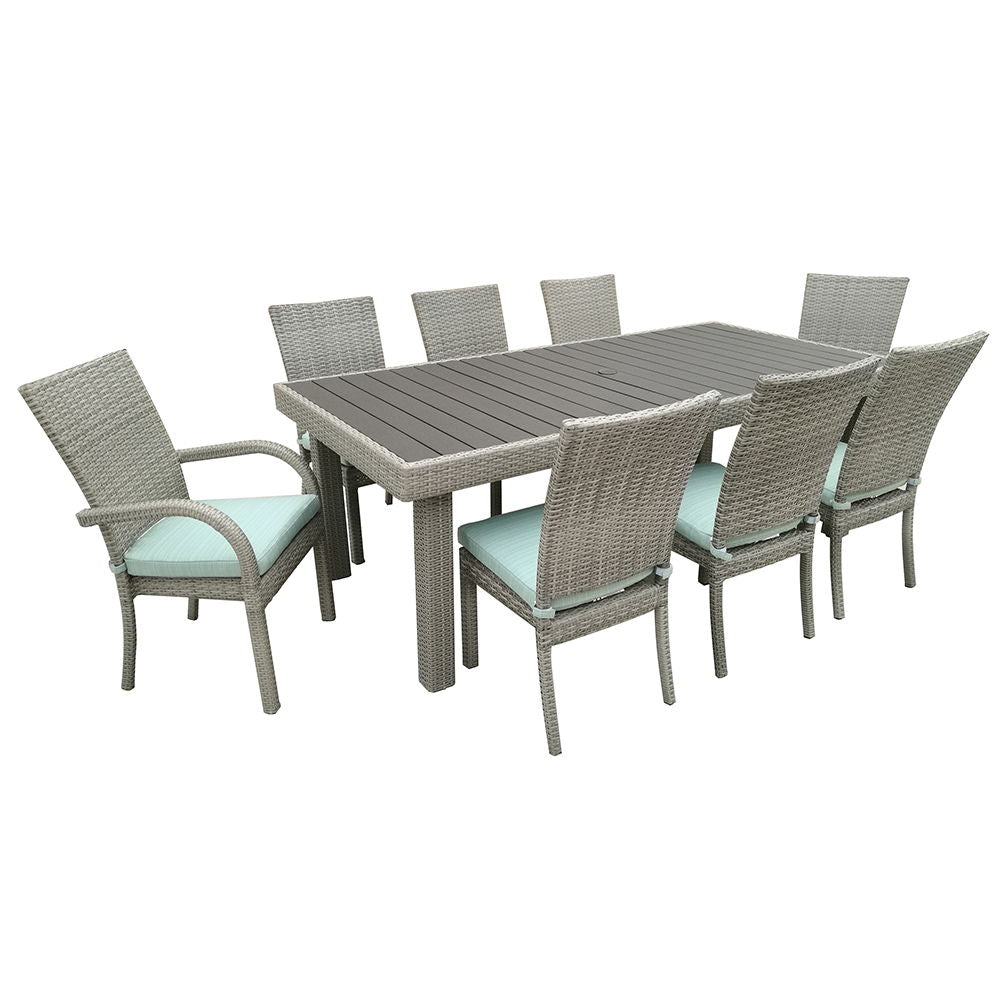 Balcones - Outdoor Dining Table Set - Premium 8 + Piece Outdoor Sets from Gather Craft - Just $3210! Shop now at brett interiors