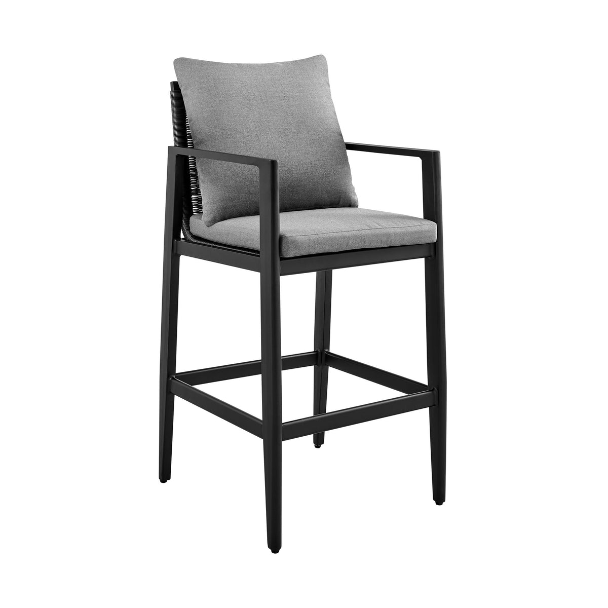 Cayman - Outdoor Patio Bar Stool With Cushions - Premium Counter Height (24"-27") from Armen Living - Just $845! Shop now at brett interiors