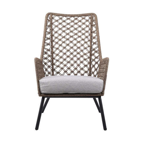 Marco - Indoor / Outdoor Steel Lounge Chair - Premium Arm Chairs from Armen Living - Just $697.50! Shop now at brett interiors