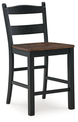 Valebeck - Black / Brown - Barstool (Set of 2) - Premium Stool Sets from Signature Design by Ashley® - Just $329.20! Shop now at brett interiors