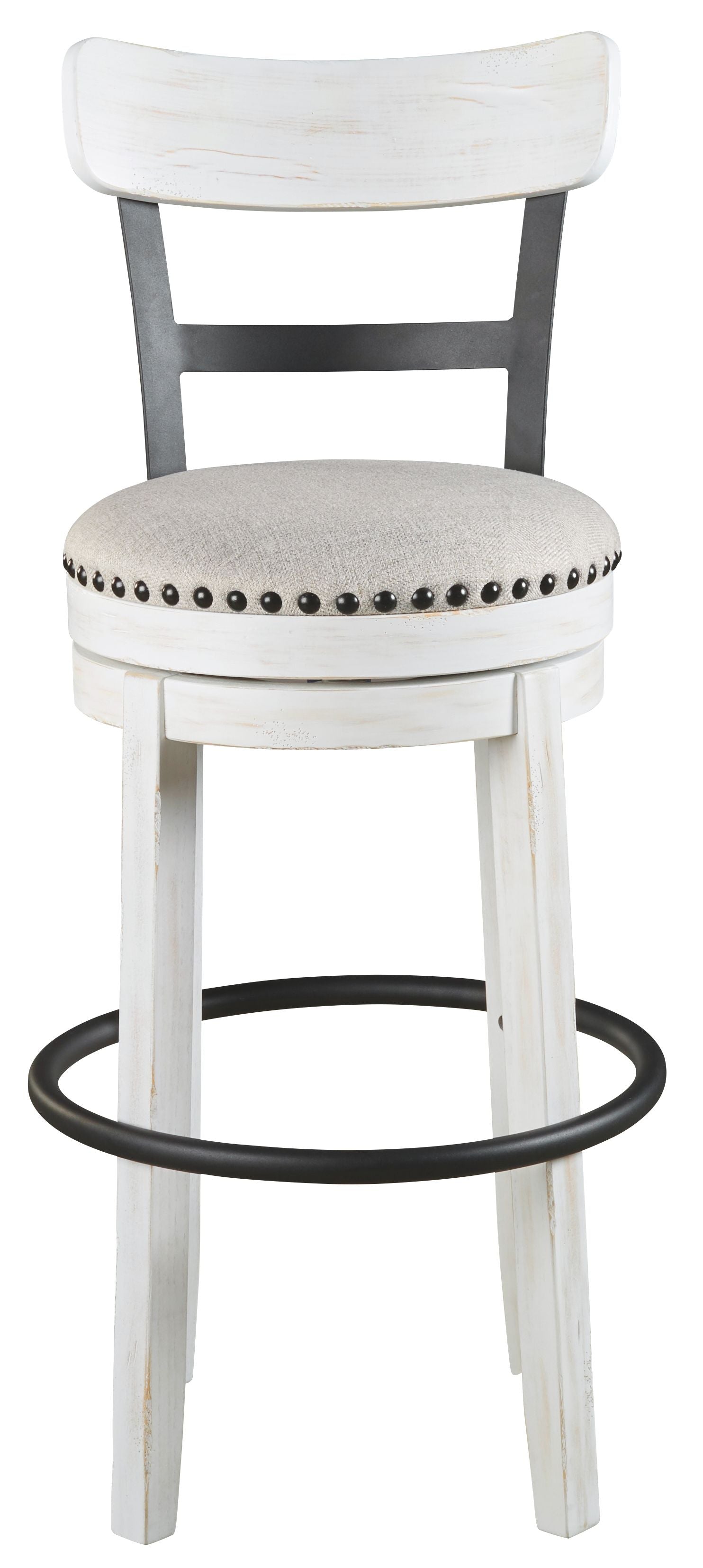 Valebeck -  Tall Upholstered Swivel Barstool - Premium Bar Height (28"-30") from Signature Design by Ashley® - Just $254.10! Shop now at brett interiors