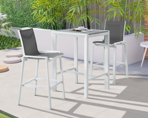 Nizuc - Outdoor Barstool (Set of 2) - Premium Chair Sets from Meridian Furniture - Just $900! Shop now at brett interiors