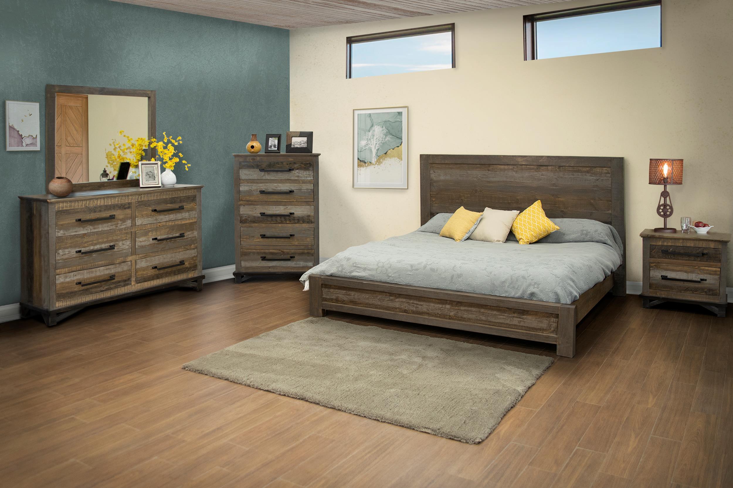 Loft Brown - 6 Drawer Dresser - Two Tone Gray / Brown - Premium Dressers from International Furniture Direct - Just $1122.50! Shop now at brett interiors