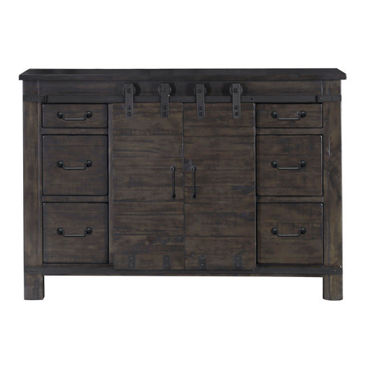 Abington - Media Chest - Weathered Charcoal - Premium Media Chests from Magnussen Furniture - Just $1632.50! Shop now at brett interiors