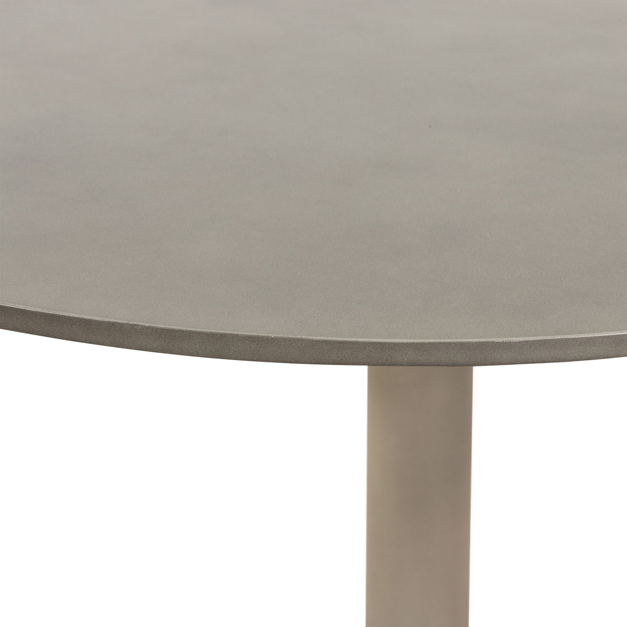 Pippa - Metal Tulip Round Dining Table - Medium Gray Concrete - Premium Dining Tables from Armen Living - Just $1140! Shop now at brett interiors