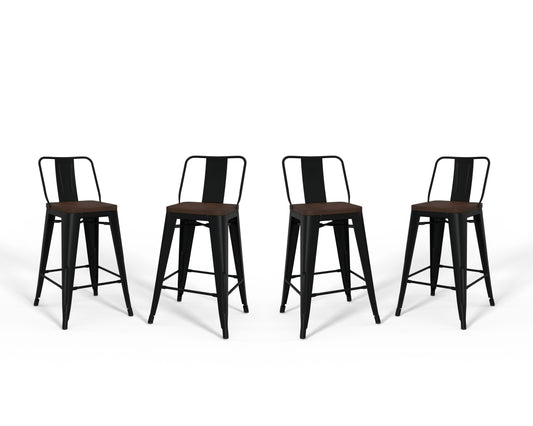 Rayne - 24" Metal / Wood Counter Height Stool - Premium Stool Sets from Simpli Home - Just $182! Shop now at brett interiors