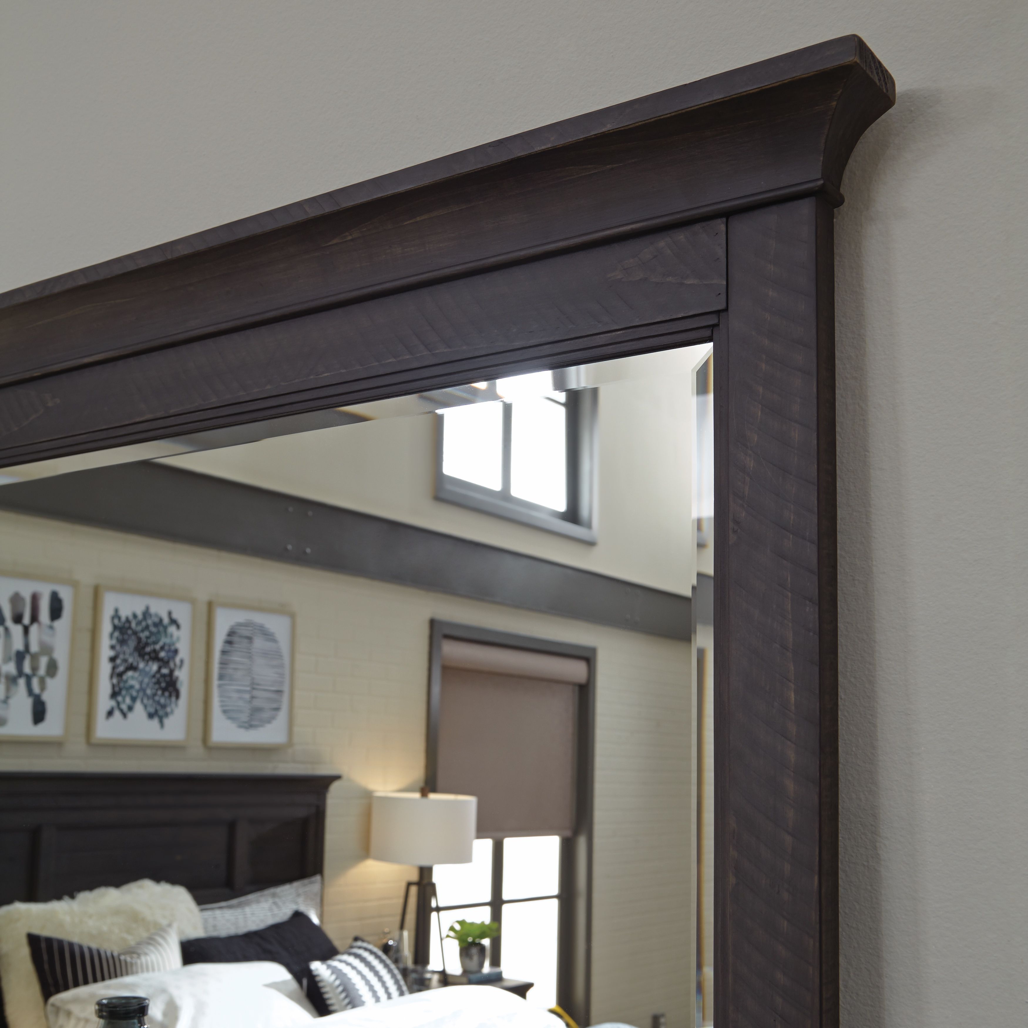 Westley Falls - Landscape Mirror - Graphite - Premium Landscape Mirrors from Magnussen Furniture - Just $319! Shop now at brett interiors