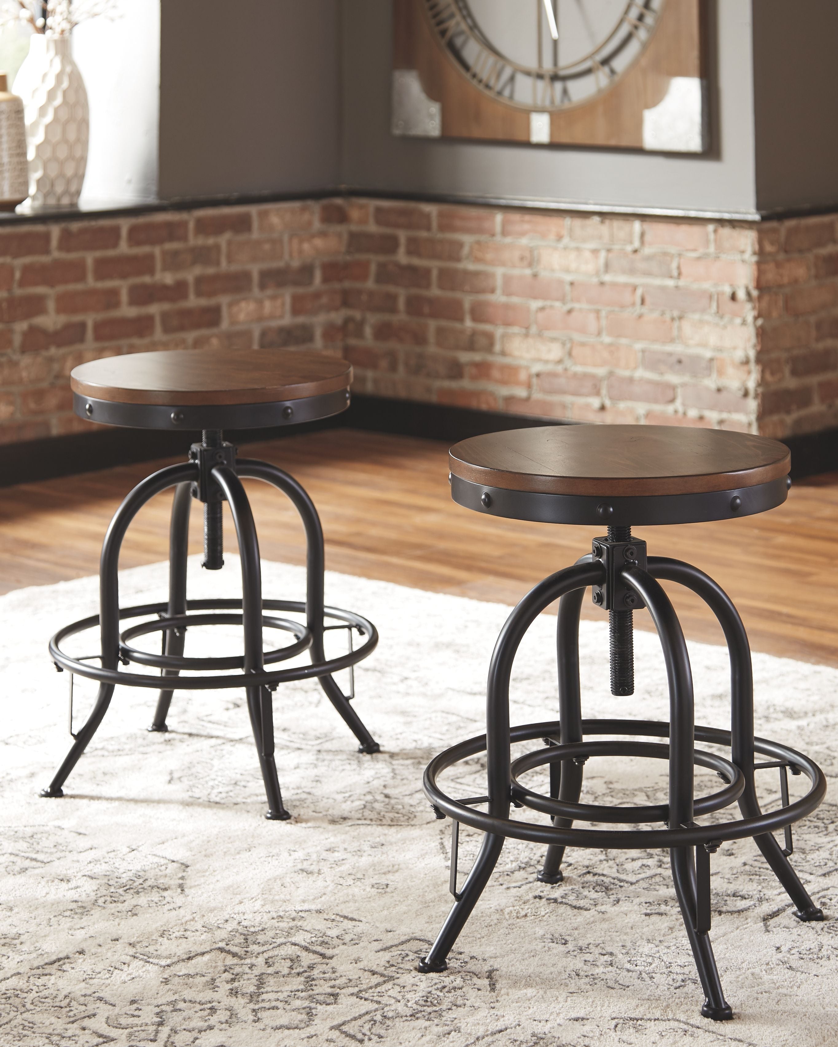 Valebeck - Swivel Barstool (Set of 2) - Premium Stool Sets from Signature Design by Ashley® - Just $329.20! Shop now at brett interiors