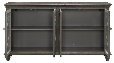 Lloyd - Four Door Credenza - Joplin Texture Gray - Premium Credenzas from Coast2Coast Home - Just $4125! Shop now at brett interiors