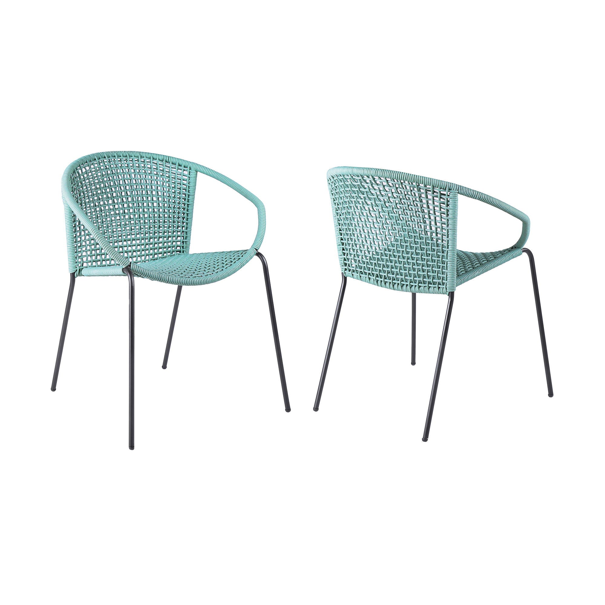 Snack - Indoor / Outdoor Stackable Steel Dining Chair (Set of 2) - Premium Chair Sets from Armen Living - Just $560! Shop now at brett interiors