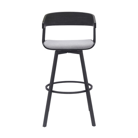 Athena - Swivel Black Metal Stool - Premium Counter Height (24"-27") from Armen Living - Just $280! Shop now at brett interiors