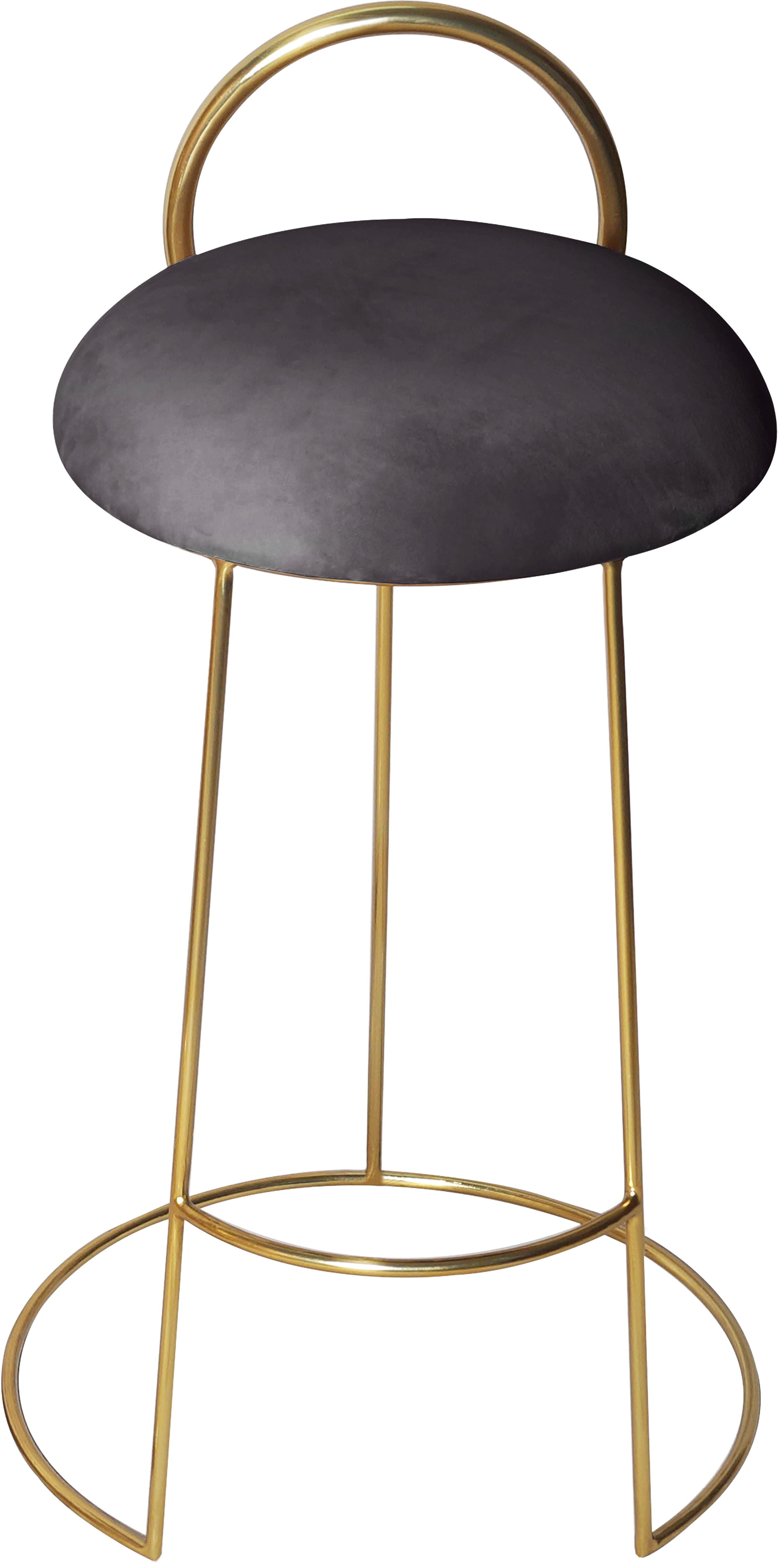 Ring - Counter Stool with Gold Legs - Premium Counter Height (24"-27") from Meridian Furniture - Just $362.50! Shop now at brett interiors