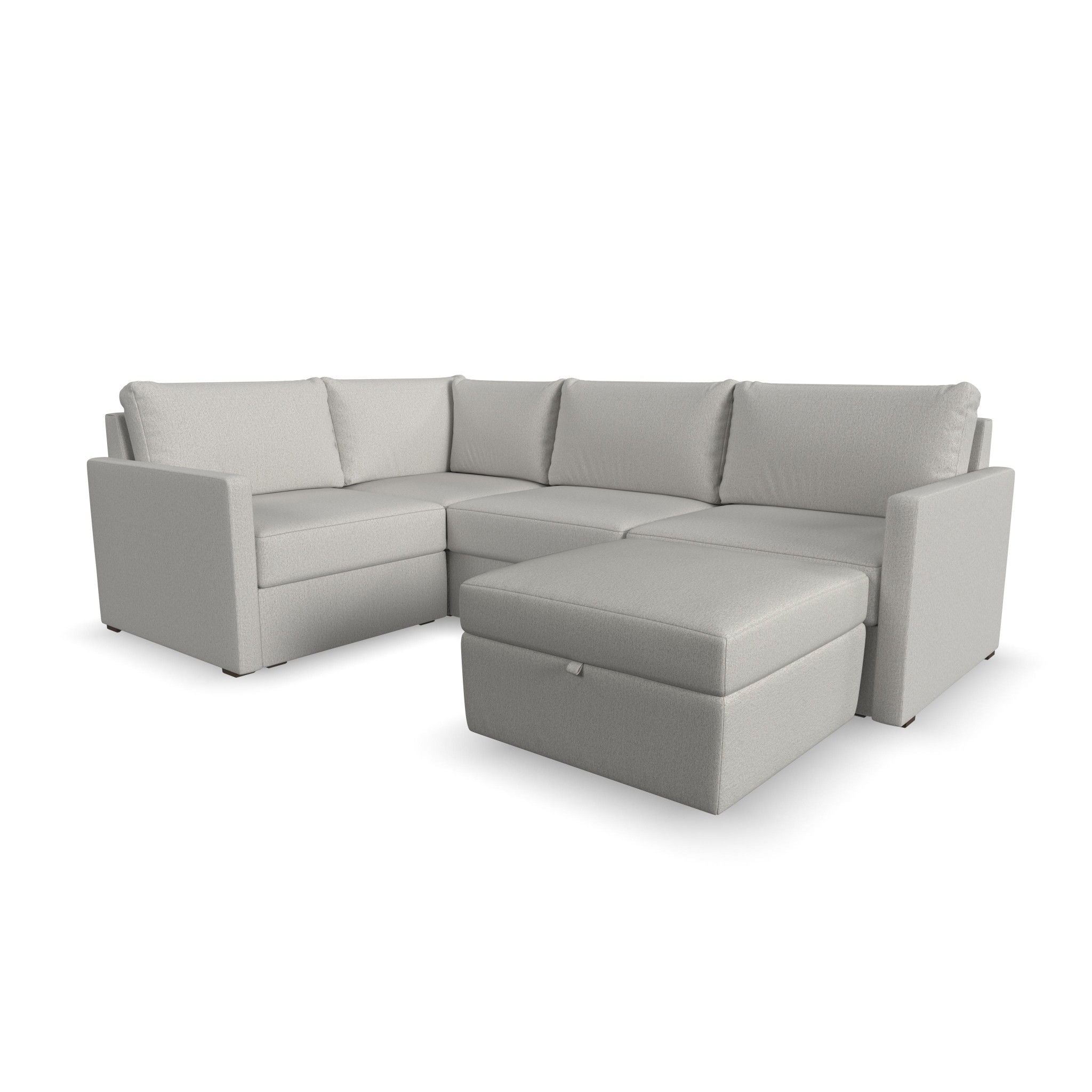 Flex - Sectional, Storage Ottoman - Premium Stationary Sectionals from Homestyles - Just $11247.50! Shop now at brett interiors