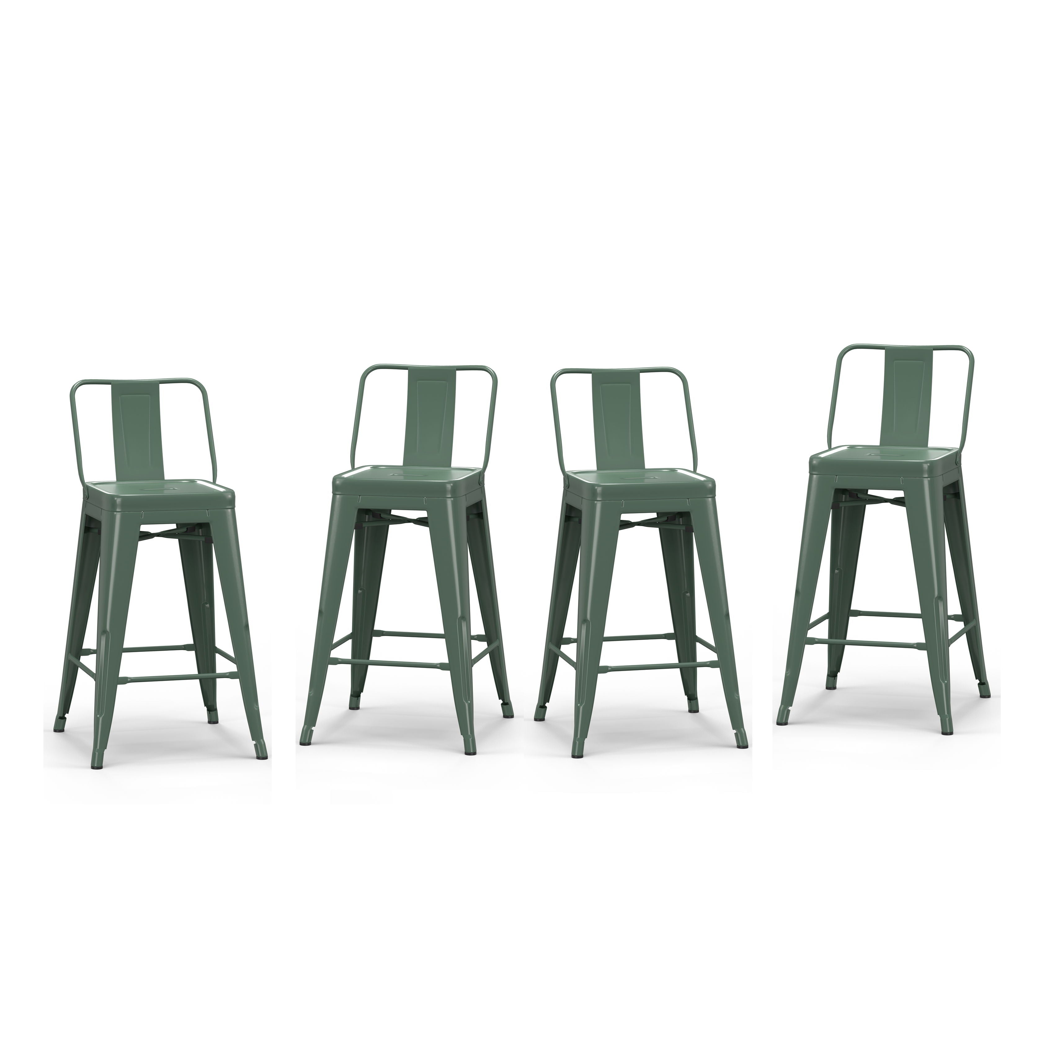 Rayne - 24" Metal Counter Height Stool (Set of 4) - Premium Stool Sets from Simpli Home - Just $254! Shop now at brett interiors