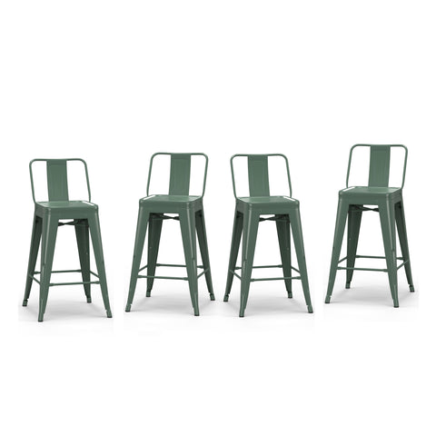 Rayne - 24" Metal Counter Height Stool (Set of 4) - Premium Stool Sets from Simpli Home - Just $254! Shop now at brett interiors