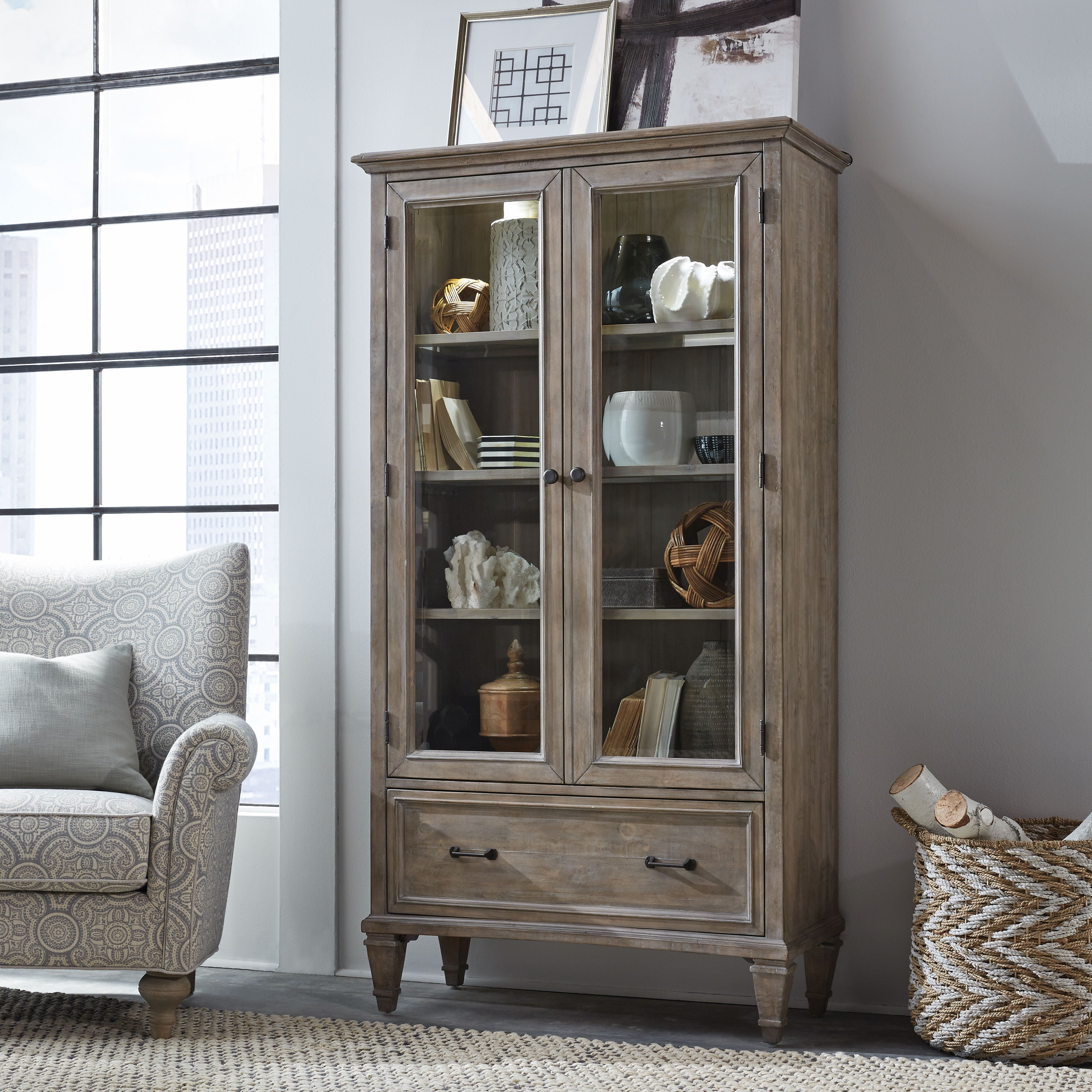 Lancaster - Door Bookcase - Dove Tail Grey - Premium Standard Bookcases from Magnussen Furniture - Just $1829! Shop now at brett interiors