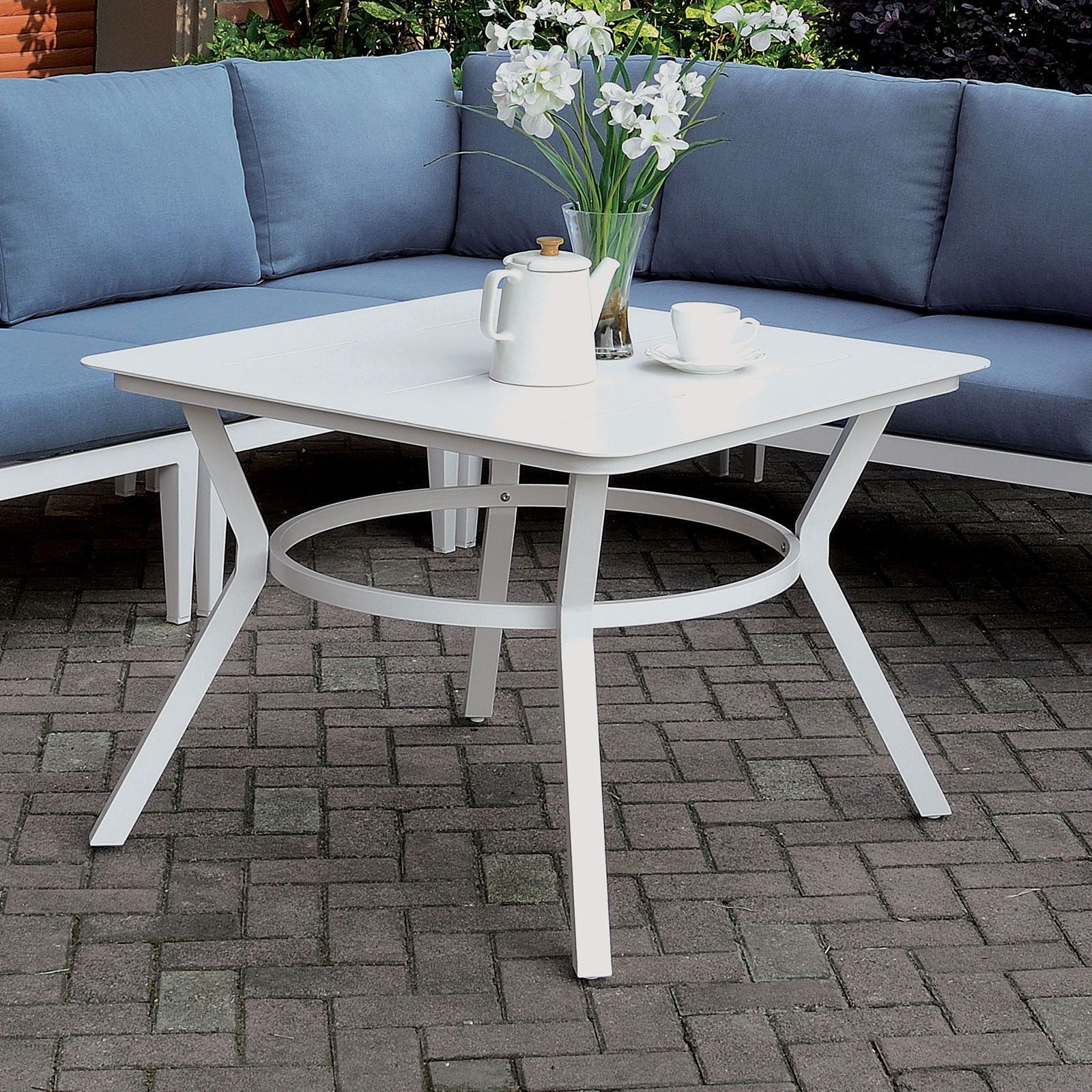 Sharon - Patio Table - White - Premium Coffee Tables from Furniture of America - Just $547.50! Shop now at brett interiors