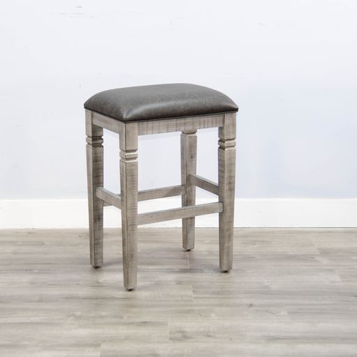 Alpine - 30" Stool With Cushion Seat - Brown / Black - Premium Bar Height (28"-30") from Sunny Designs - Just $150! Shop now at brett interiors