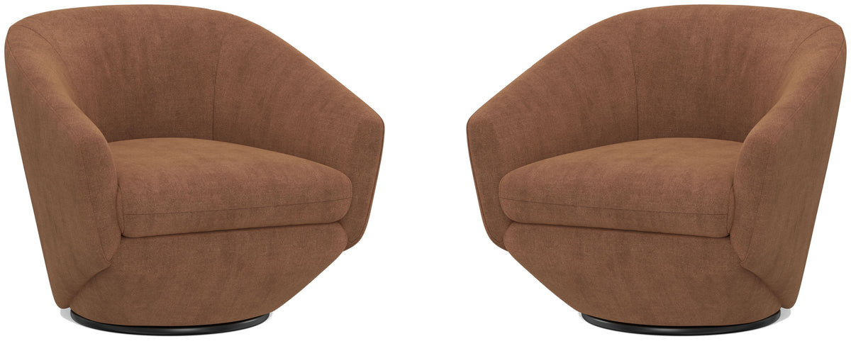 The Twist - Swivel Chair (Set of 2) - Elise Rust - Premium Chair Sets from Parker Living - Just $1200! Shop now at brett interiors