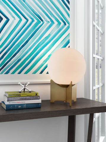 Pearl - Table Lamp - White / Brass - Premium Table Lamps from Zuo Modern - Just $575! Shop now at brett interiors