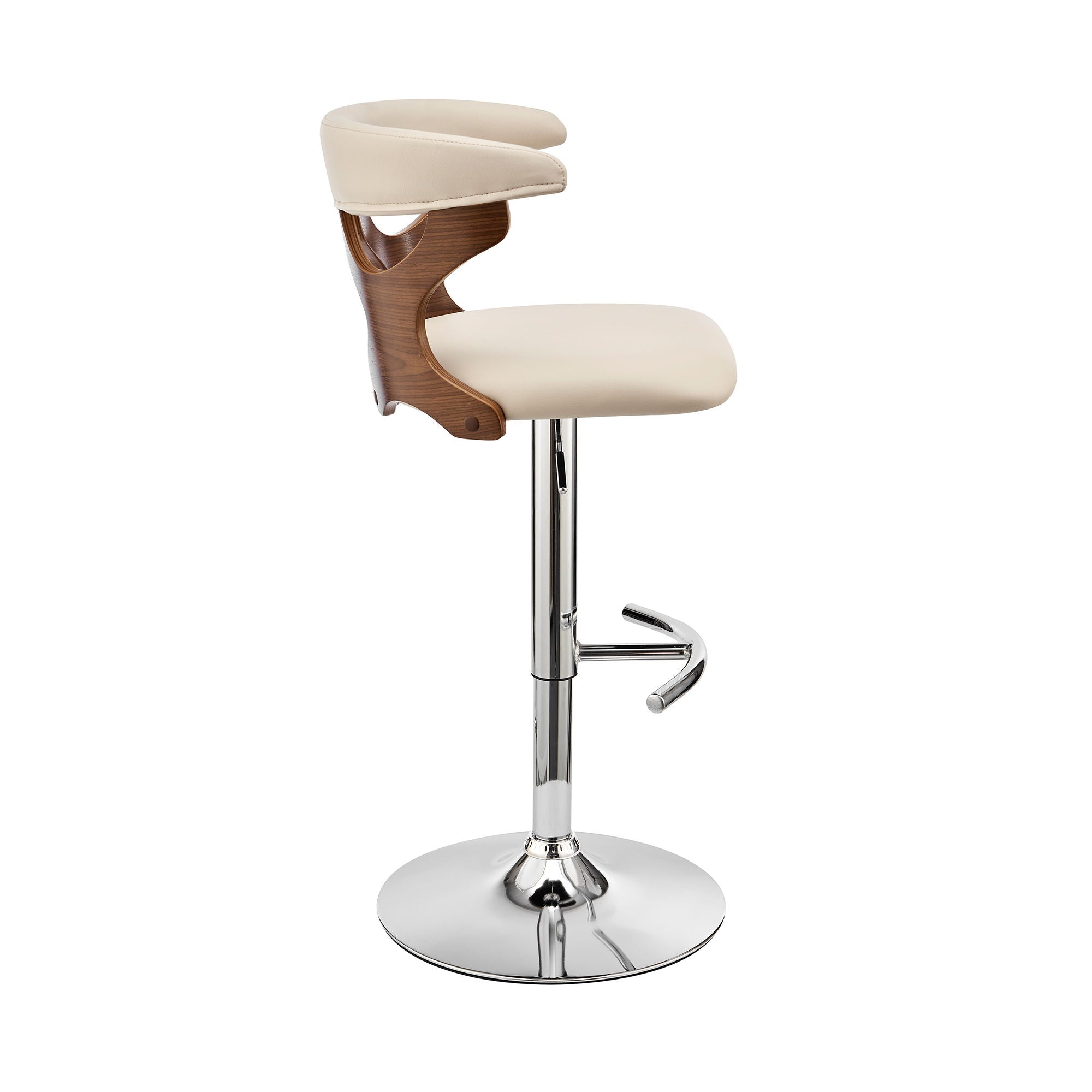 Ruth - Adjustable Swivel Bar Stool - Premium Adjustable Height from Armen Living - Just $240! Shop now at brett interiors